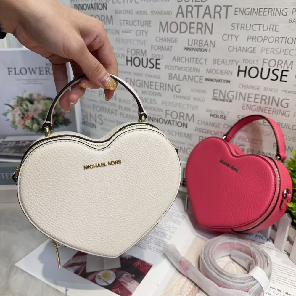 MK 愛心包｜Michael Kors 情人節限定包款｜手提斜背兩用包